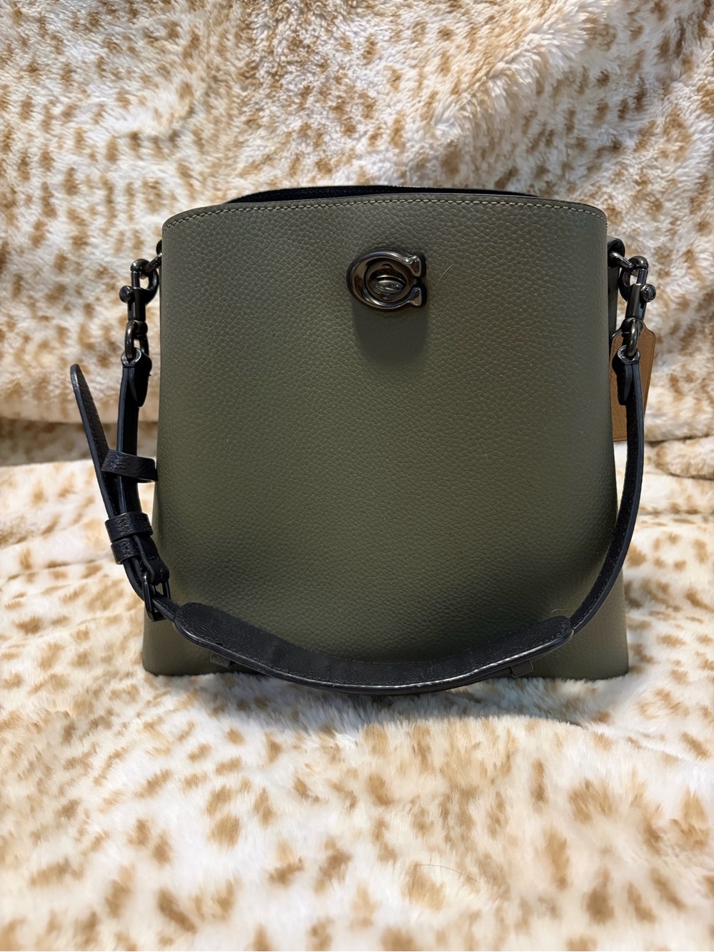 Coach willow Olive Green Shoulder Bag
